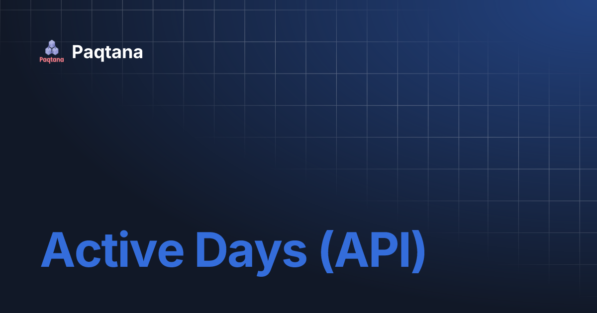 active-days-api-paqtana